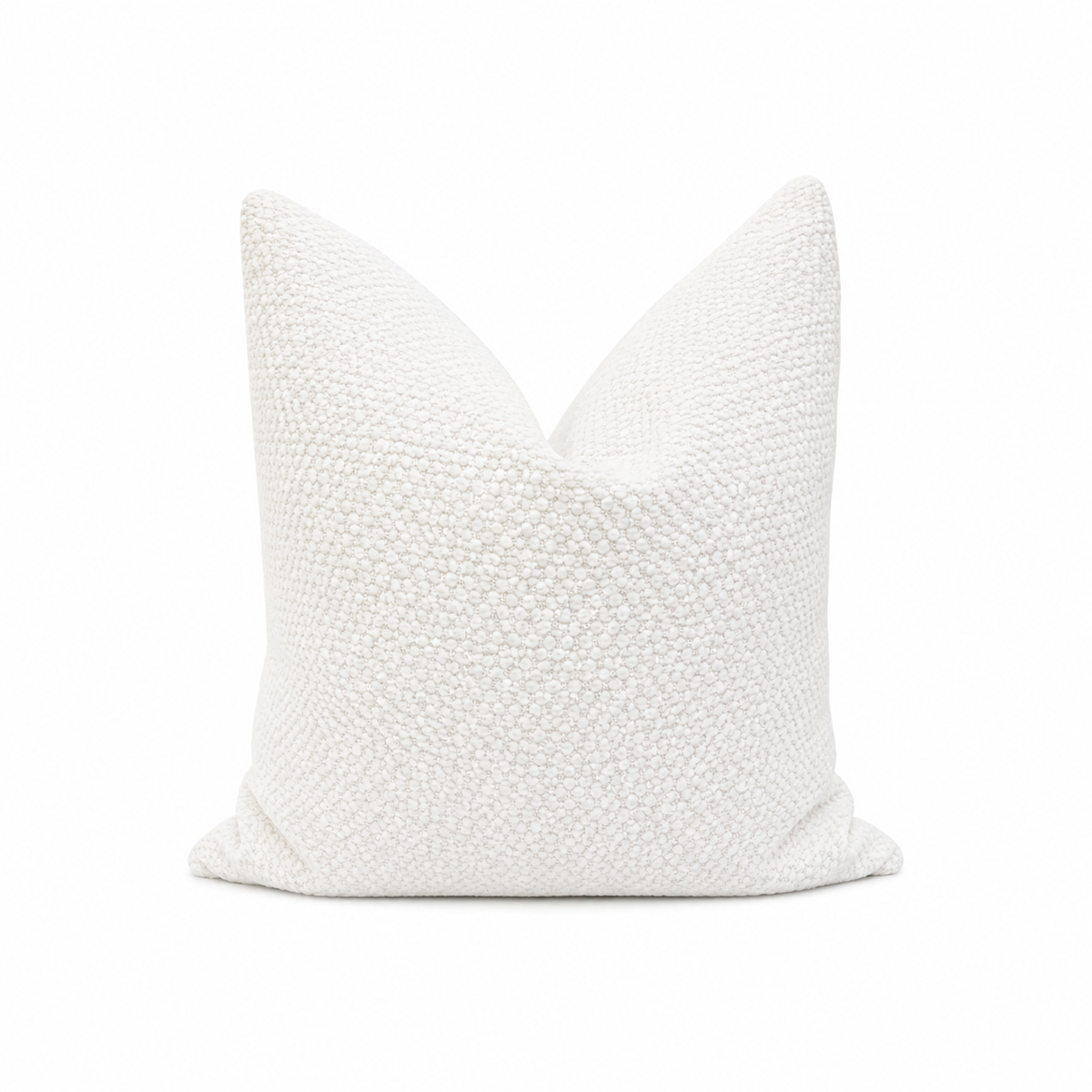 White Textured Cushion