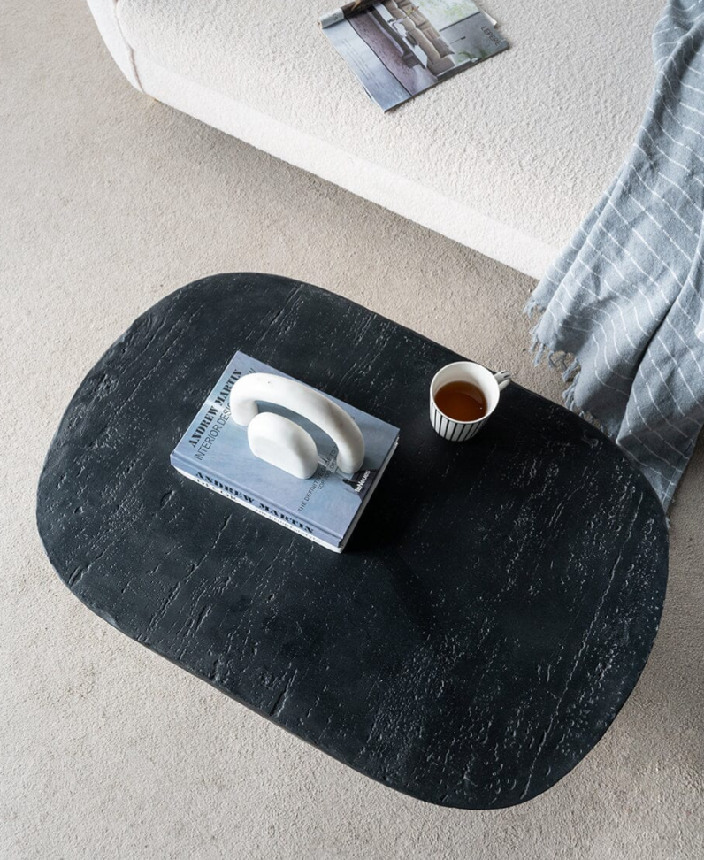 Lafayette Black Cement Coffee Table