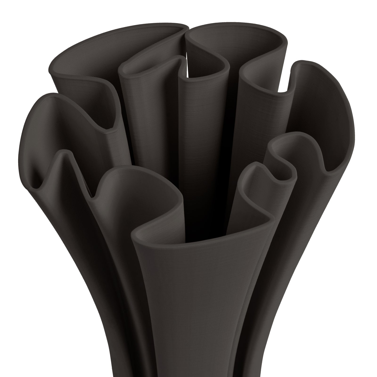 top view of the black mecca vase