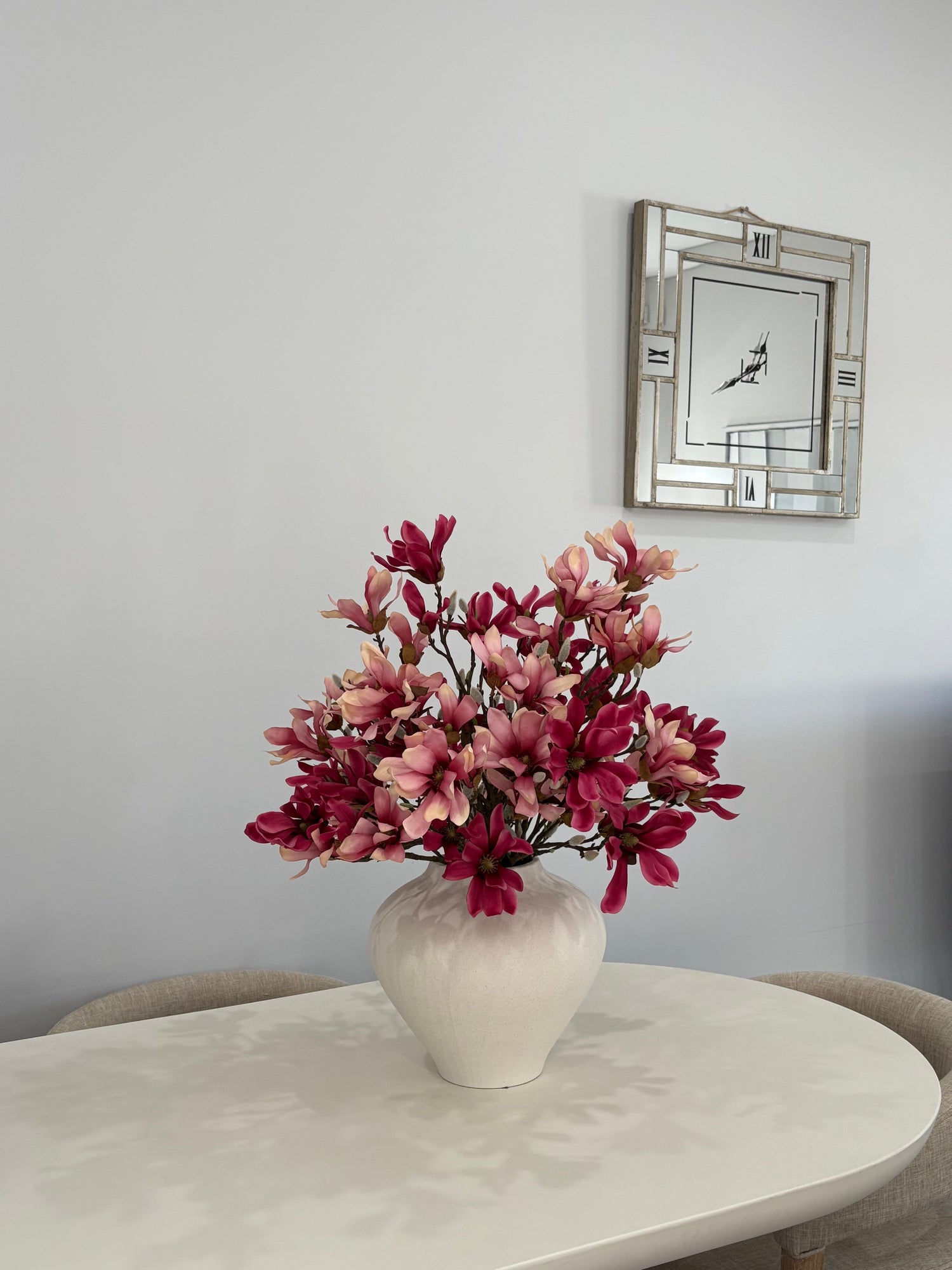pink artificial flowers