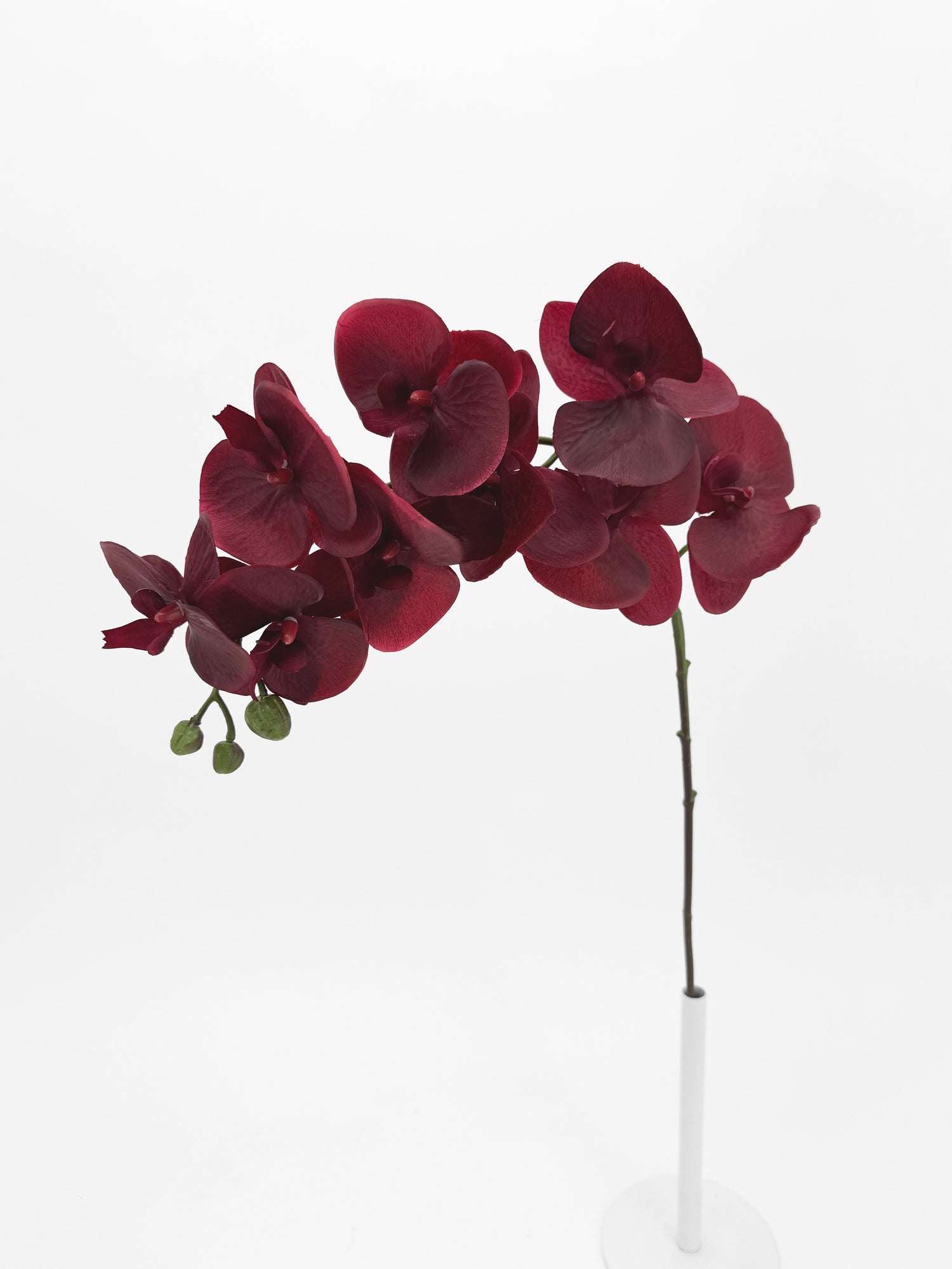 Artificial Burgundy Orchid Stem