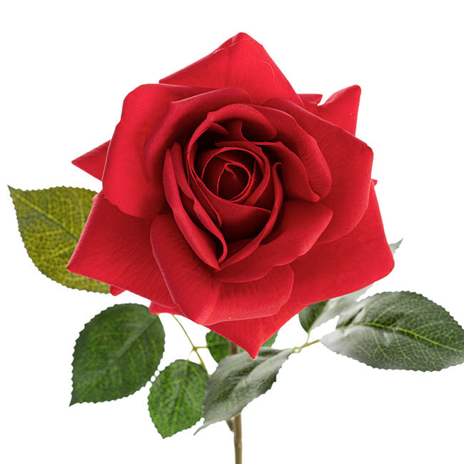 red artificial flowers