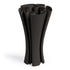 A large vase with folded texture all around