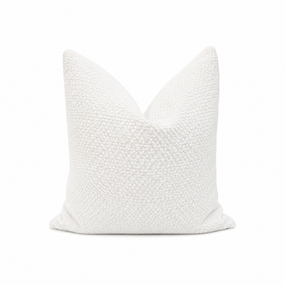 White Textured Cushion