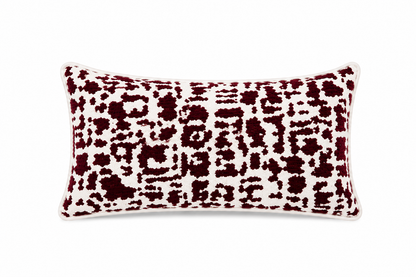Burgundy Patterned Cushion