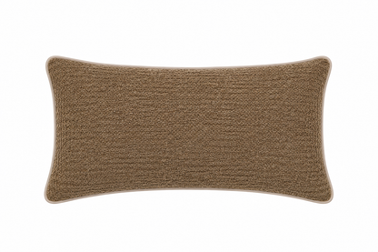 Brown Cushion with Neutral Piping