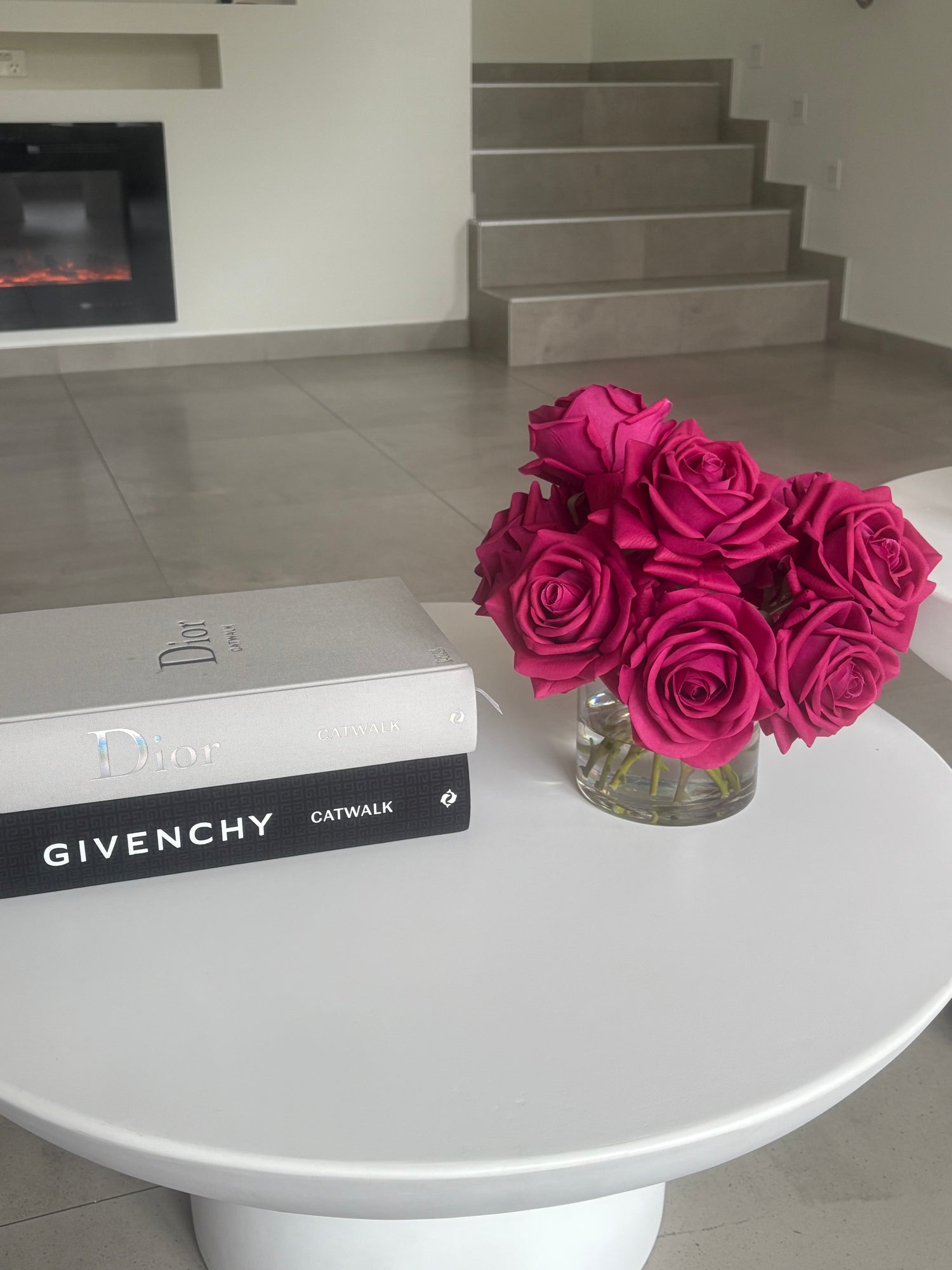 Fuchsia Rose Arrangement