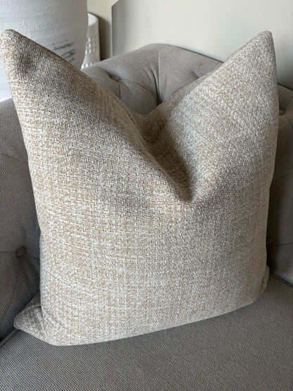 Neutral Beige Woven Cushion