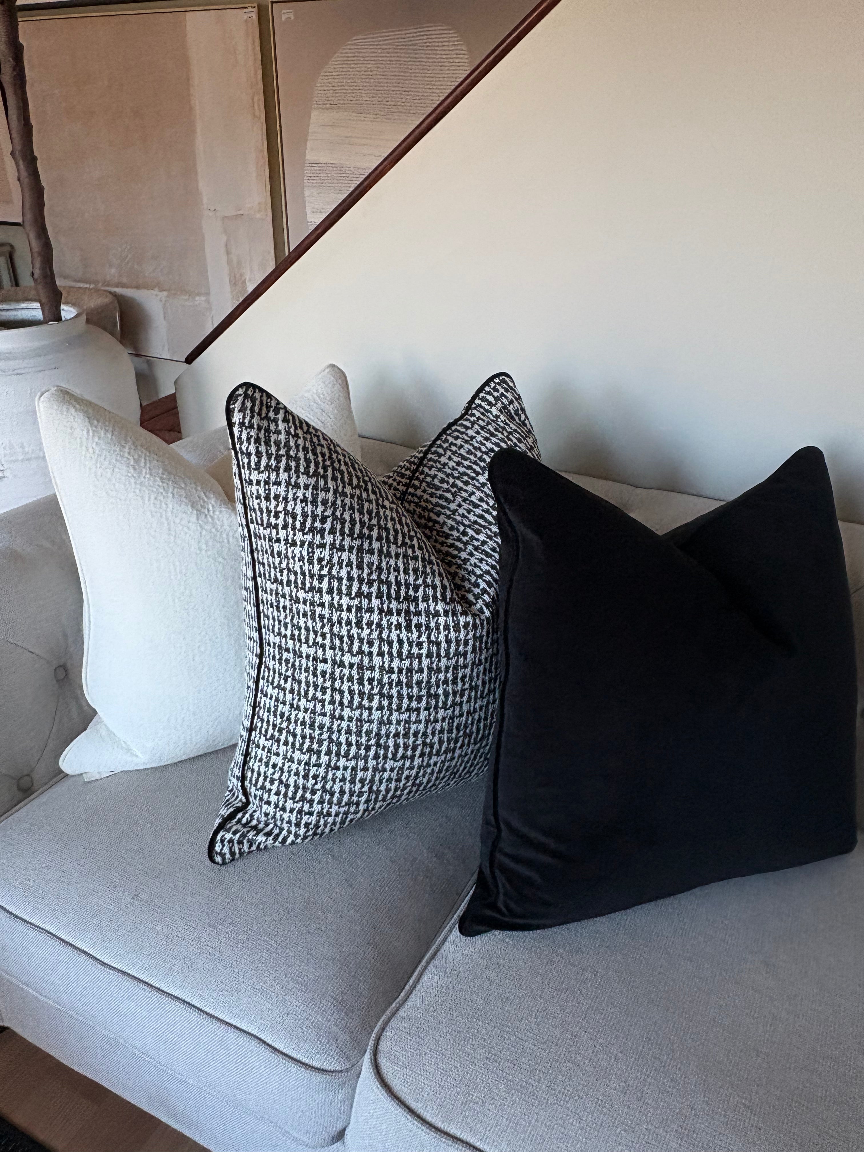 Monochrome Pattern Cushion