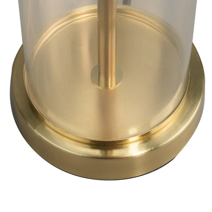 Lahncome White and Gold Lamp