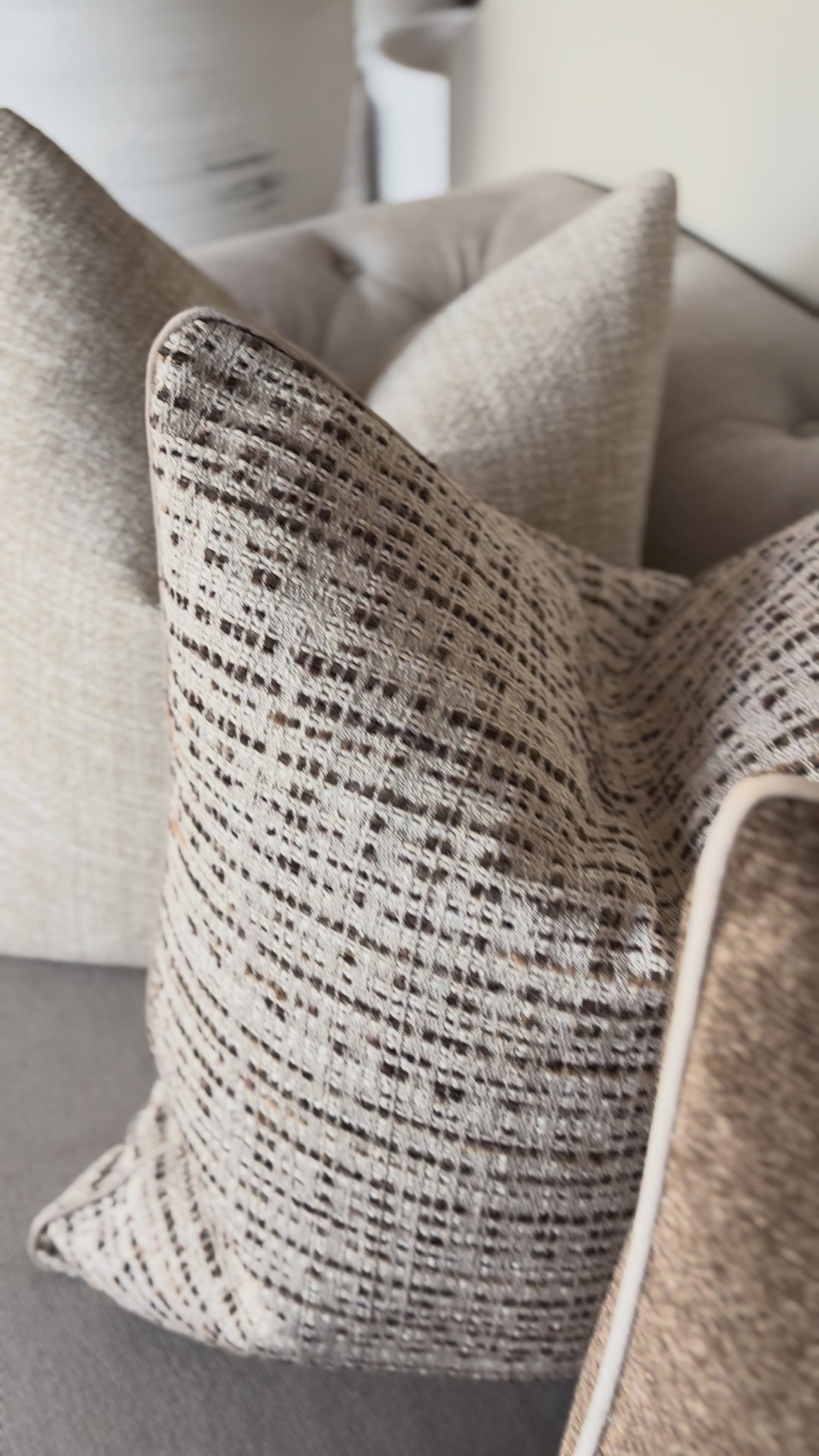 Beige Monochrome Cushion