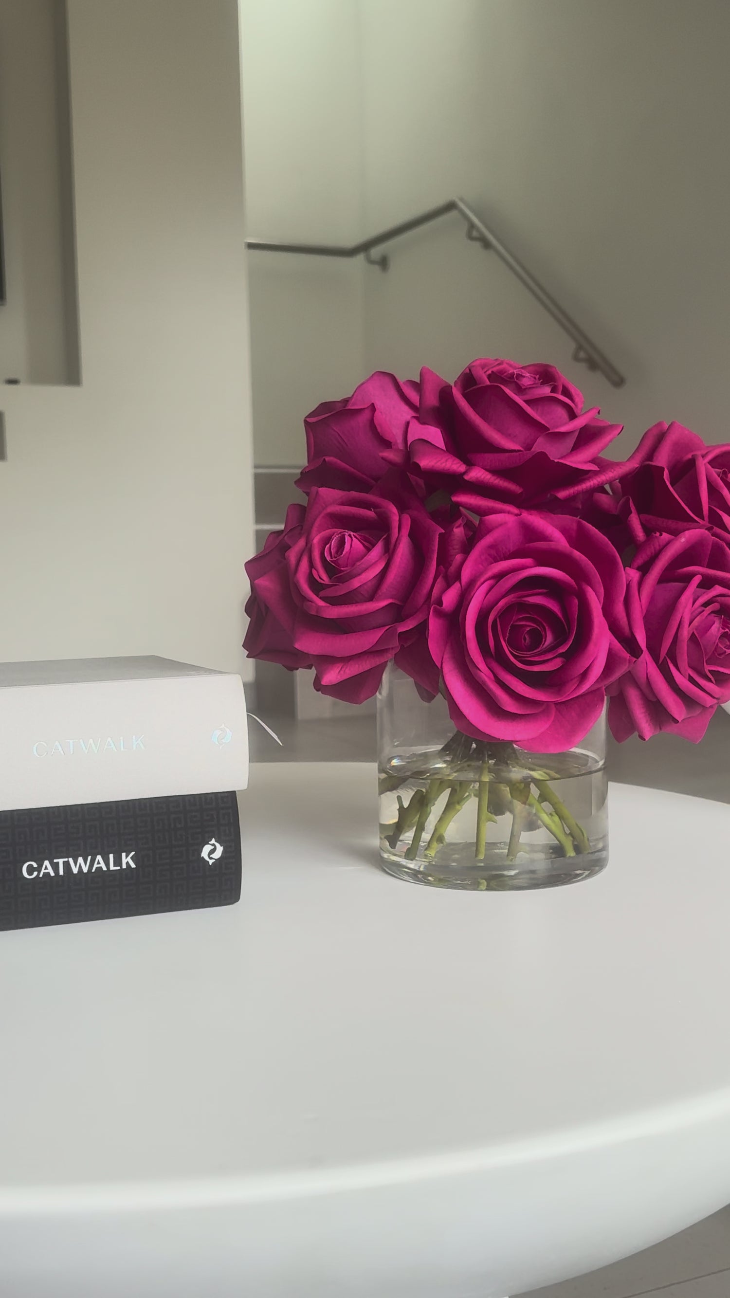 Fuchsia Rose Arrangement
