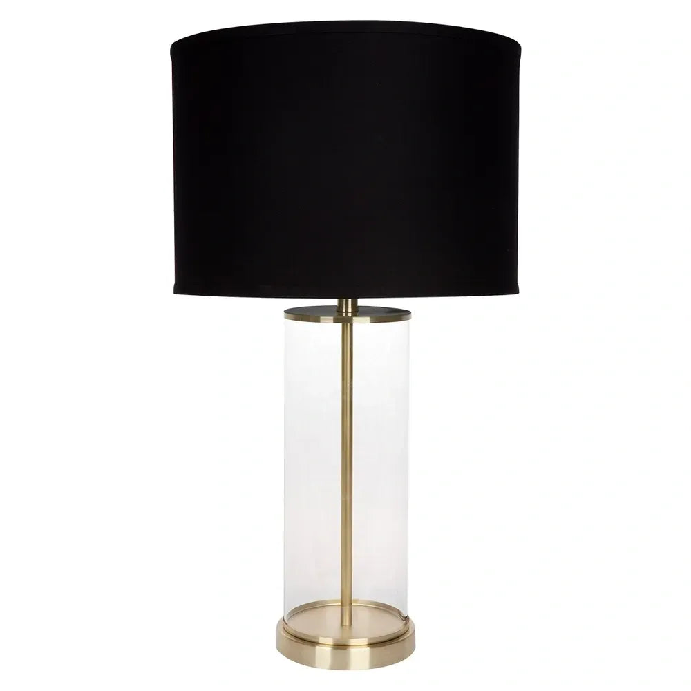 Lorella Black Brass Table Lamp