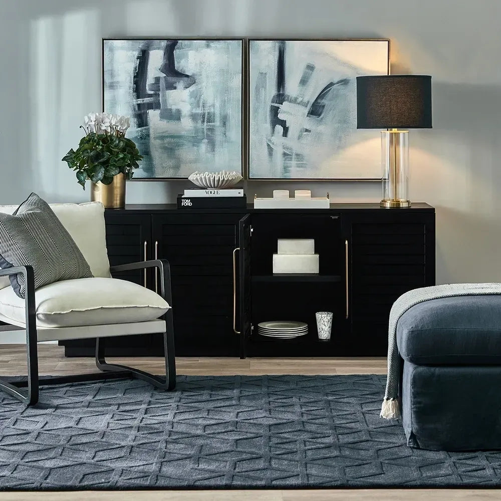 Lorella Black Brass Table Lamp